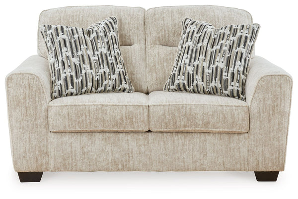  the plush upholstery and dark tri-block legs are a natural complement for so many color schemes. Two accent pillows make the seating eve