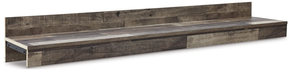This bridge is made of engineered wood (MDF/particleboard/plywood) and decorative laminate. Pairs with other items in the series to make an entertainment center.<br><br><b>Additional Dimensions</b><br><ul><li>Assembled entertainment center: 0-"</li></ul><
