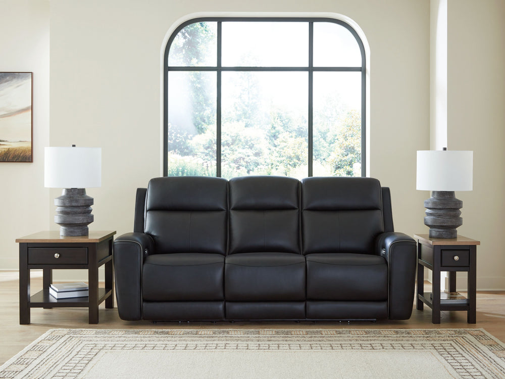 Relax like never before. This power reclining sofa offers the look and feel of leather at a comfortably affordable faux leather price. With chic tailoring and stylish welting, it creates a sophisticated presence and makes a lasting impression. When you-'r