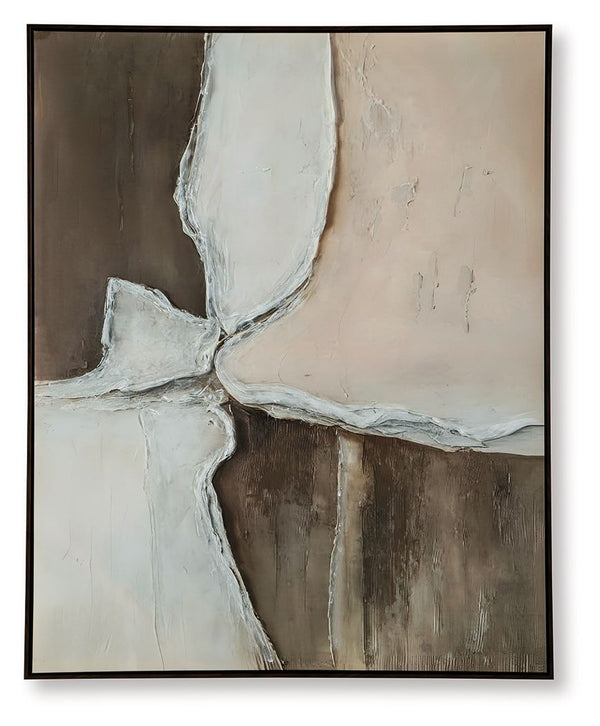 Contemporary neutral hues, reimagined. This wall art-'s abstract design incorporates movement into your decor, while hand-painted embellishments perfect the look. Need a change of perspective? With the ability to hang the piece four ways, you can switch u