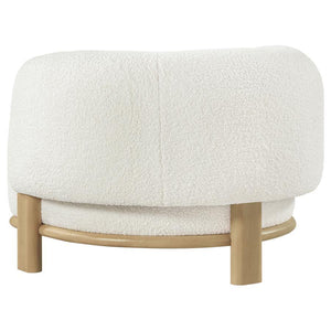 Lawler - Upholstered Barrel Back Accent Chair - Ivory