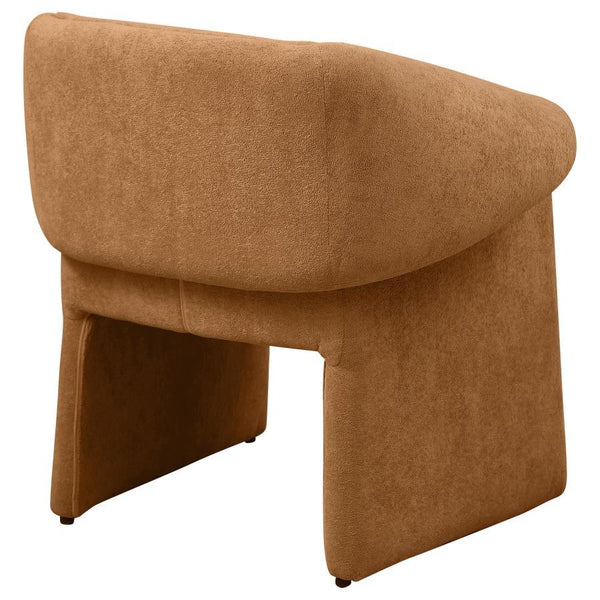 Ramsey - Upholstered Sloped Arm Accent Chair - Honey