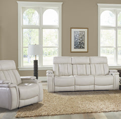 Comfort meets innovation in this inspired Power Reclining Collection. The perfect choice for creating a relaxing environment, this stylish collection features smooth motorized reclining motion and adjustable headrest at just the touch of a button.<br/><br