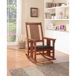  sunroom or deck. This graceful rocking chair features a upholstered seat and tall chair backrest for extra comfort. The smooth rocking motion and sturdy durable c