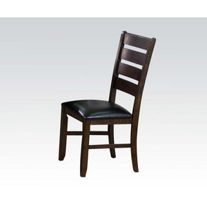 KD, Black PU Seat Cushion, Box Seat Frame<br/><br/><b>Product Features</b><ul><li>TBA</li><li>Case: 2Pc/1Ctn</li><li>Finish: Black PU & Espresso</li><li>Style: Transitional</li><li>Materials: Wood, Upholstery</li></ul><br/>