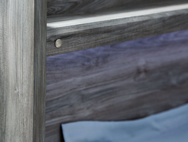 Baystorm - Gray - Full Panel Bed With 2 Storage Drawers