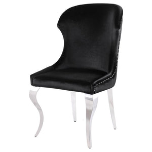 Cheyanne - Upholstered Dining Side Chair (Set of 2) - Black
