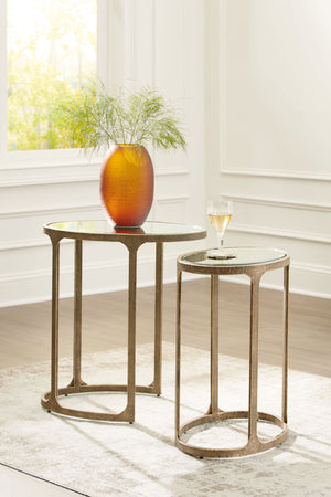  supported by antiqued goldtone bases