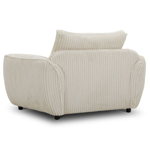 Utopia - Chair And A Half With Lumbar Pillow (Set of 2) - Mega Ivory