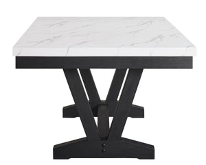 Vance - 6 Piece Dining Room Set - White / Gray