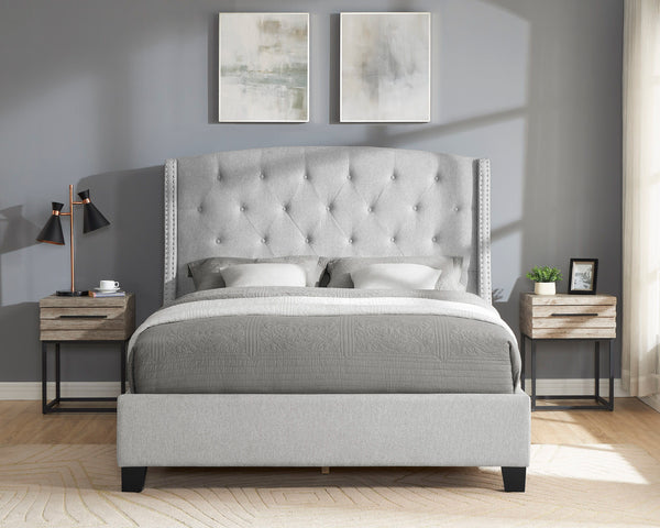 Indulge in the elegance of modern sophistication with this stunning bed frame, a perfect blend of luxury and contemporary design. Crafted with the utmost attention to detail, this bed frame is an impeccable addition to any bedroom seeking to make a bold s
