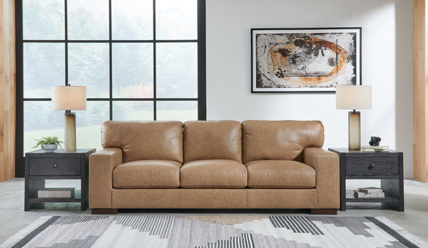  including the supple combination leather and faux leather upholstery