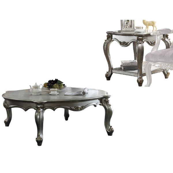 Picardy - Coffee Table - Antique Platinum