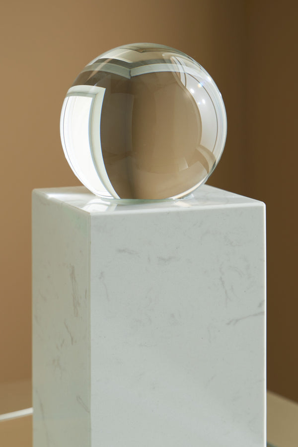 Sellner - Clear / White - 12" Sculpture