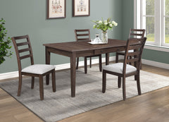 Redefine your dining experience with this sophisticated and multifunctional dining set, designed to blend elegance with practicality. The table boasts a sleek, contemporary design with a rich wood finish that adds warmth and character to any space. Dual e