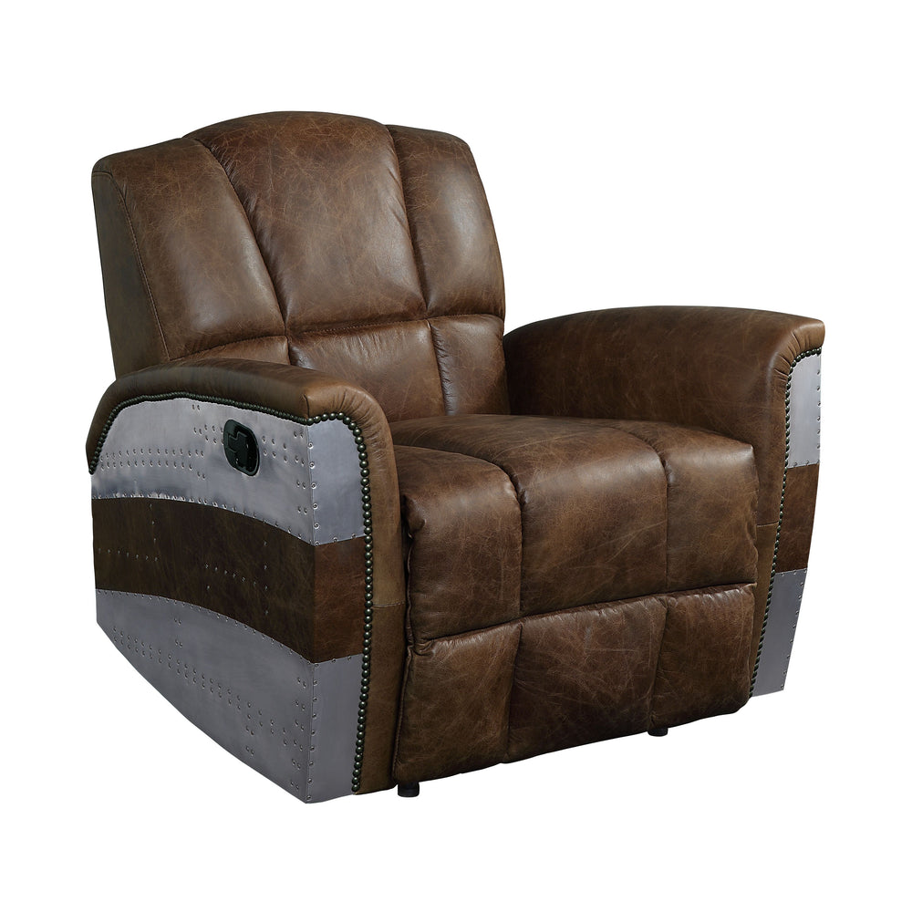 Seat Construction: Full FoamTight Back & Seat CushionAluminum Patchwork<br/><br/><b>Product Features</b><ul><li>Seat Construction: Full Foamâ€§Tight Back & Seat Cushionâ€§Aluminum Patchworkâ€§Wooden Innner Frameâ€§Top Grain Leather</li><li>Case: 1Pc/1Ctn<