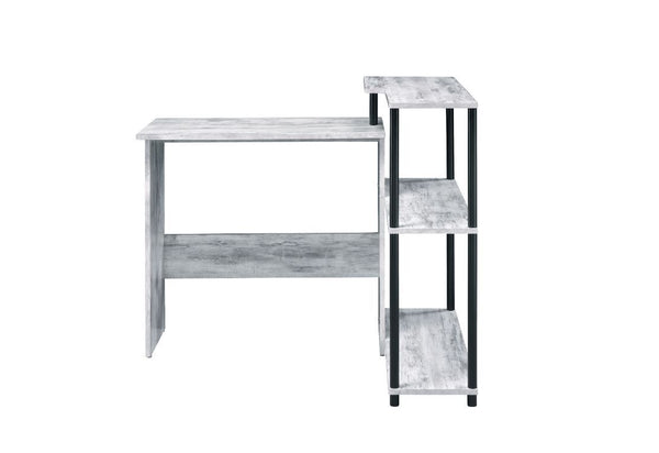  the Ievi Desk helps you find a good balance between work and life. It features a low bookshelf built into the right side