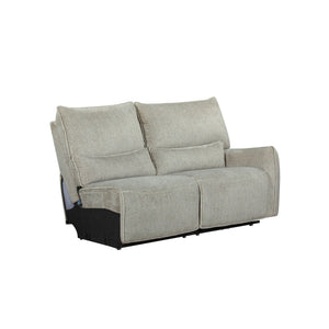 The Remsen 3-Piece Reclining Sectional in Latte Brown combines cozy comfort and practical features, making it an excellent addition to any living space. Its soft, textured brown upholstery, highlighted with gray and beige tones, is crafted from 100% easy-