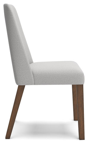 Lyncott - Light Gray / Brown - Dining Uph Side Chair (Set of 2)
