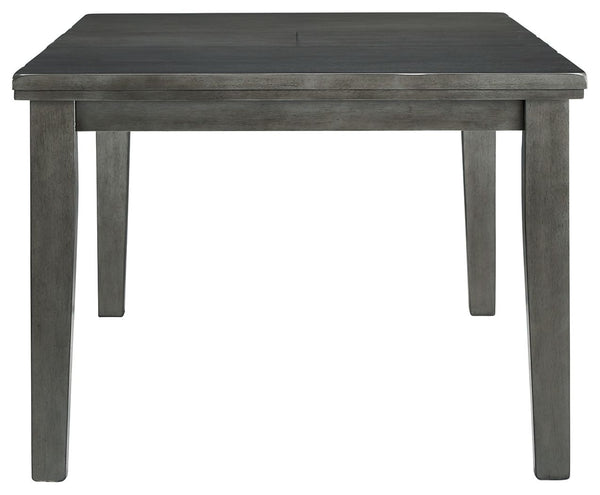 Hallanden - Gray - Rectangular Dining Room Butterfly Extension Table