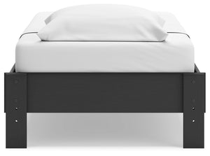 Socalle - Black - Twin Platform Bed