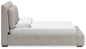 Cabalynn - Light Brown - California King Upholstered Bed