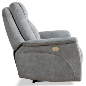 Linus - Zero Gravity Power Recliner (Set of 2) - Hudson Gray