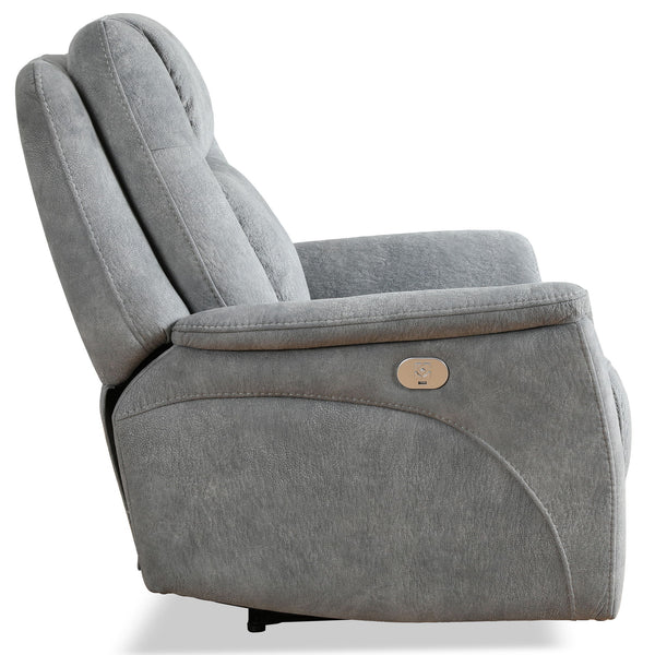 Linus - Zero Gravity Power Recliner (Set of 2) - Hudson Gray