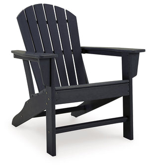 Add cottage-quaint charm to your outdoor oasis with this Adirondack chair in black. Made of MEGA-TUFFÂ® high-density polyethylene material, itâ€™s sure to weather the seasons beautifully. Designed to shed rainwater, the chairâ€™s slatted styling with shel