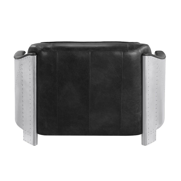 Sedna - Loveseat - Black & Aluminum