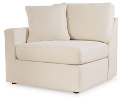This left-arm facing corner chair is made with Next-Gen Nuvellaâ„¢ (polyester) fade-resistant, washable fabric. Fully finished on all sides, it pairs with other items in the series to make a modular sectional.<br><br><b>Additional Dimensions</b><br><ul><l