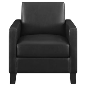  this accent chair offers a tailored