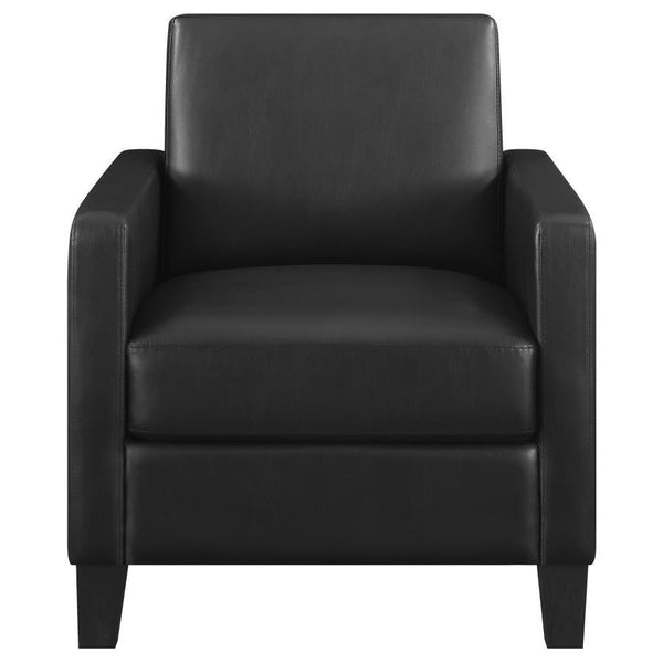  this accent chair offers a tailored