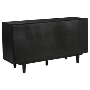 Middleton - 4-Door Sideboard Server With Dual Drawers - Black