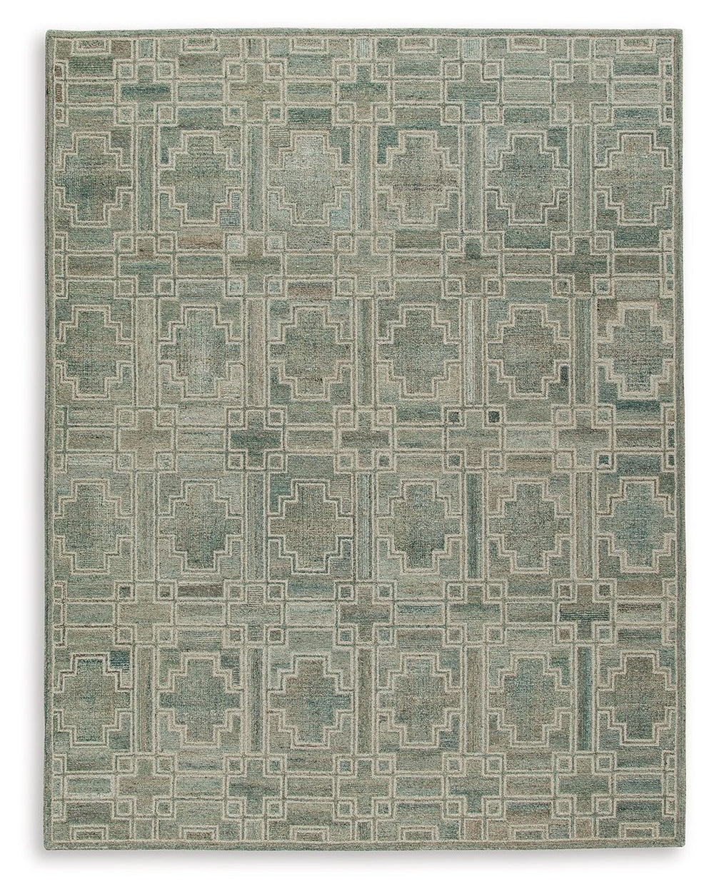 Tie your room together with the elegant character of this rug. Its timeless geometric design in muted tones provides a versatile foundation for interiors ranging from casual to modern. Youâ€™ll love the way the intricate design grounds your space without 