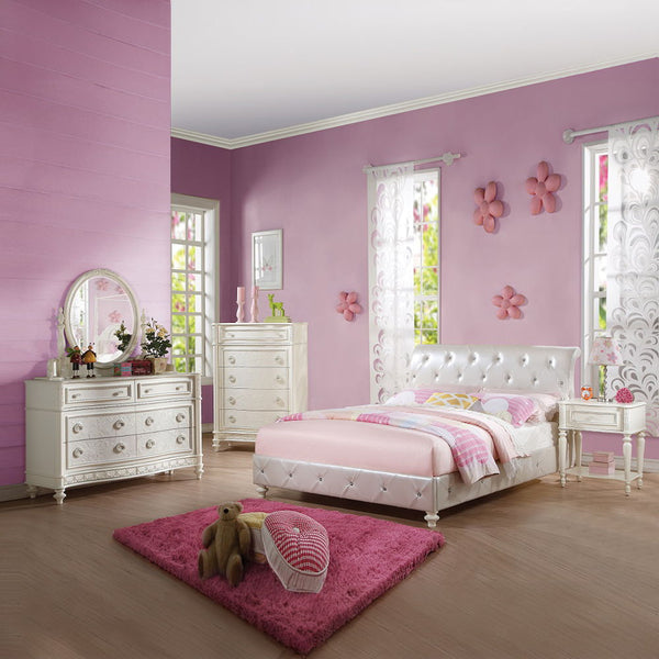 Dorothy - Twin Bed - Pearl White Ivory
