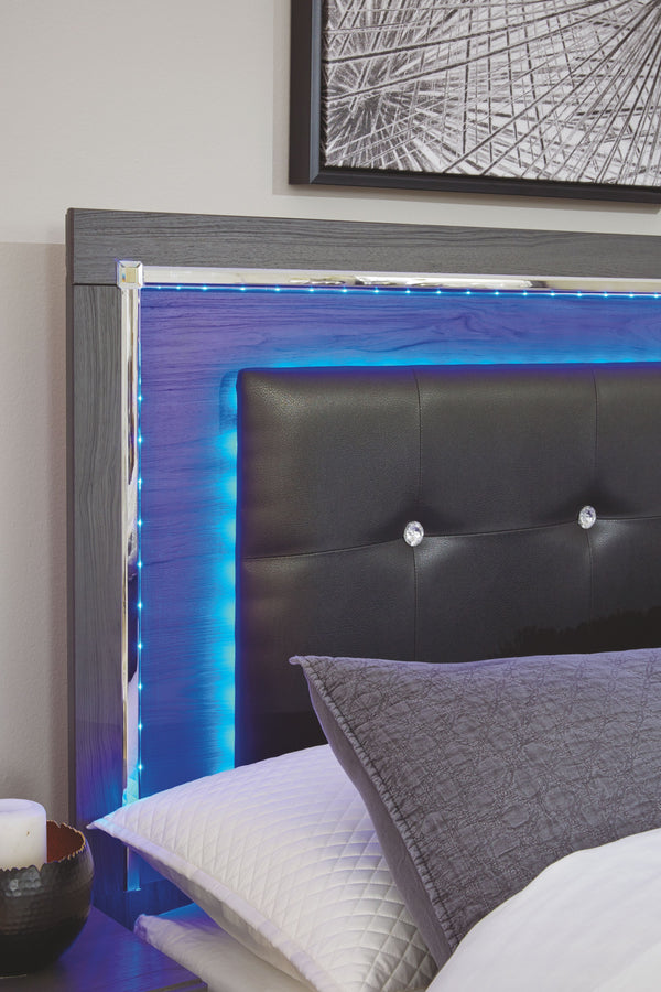 Queen Platform Bed with 2 Storage Drawers