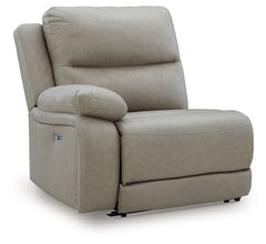 This left-arm facing power recliner is made with faux leather upholstery. It pairs with other items in the series to make a modular sectional.<br/><br/><b>Product Features</b><ul><li>Compatible with other 99201 items, sold separately</li></ul><br/>