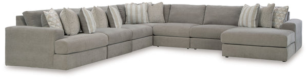 The casual, low-slung shape of this sectional makes it fully lounge-ready. Its deep seating invites you to sink right in, with bold beveled block arms that are softened by bullnose â€œwaterfallâ€ cushions. Best of all, the modular design lets you stage t