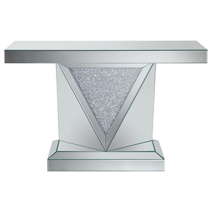  enhancing its modern appeal. Made with mirrored surfaces