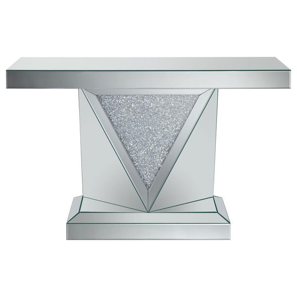  enhancing its modern appeal. Made with mirrored surfaces