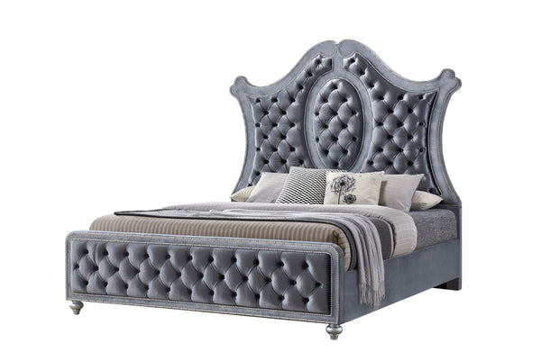 Voltare - King Bed<h4><b>Cameo - King Headboard - Gray</b></h4> <table width="100%"><colgroup><col style="width: 30%"> <col style="width: 70%"> </colgroup> <tbody> <tr> <td>Dimensions</td> <td> 79.25"L x 88.75"D x 76.63"H</td> </tr> <tr> <td>Weight</td> <