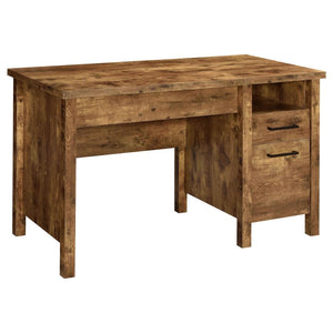 Exceptionally stylish and rustic, this lift-top writing desk offers plenty of style and function. Its lift-top design allows you to easily store items within. A small shelf provides another area for extra storage space. Put larger items inside the two dra