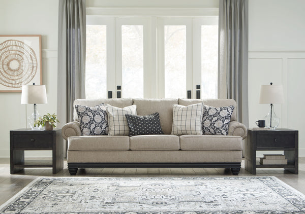  seamlessly transitioning from casual to modern with your decor. Its flexible character comes courtesy of a chunky fabric. Matte black wood trim creates innovative contrast. A virtuoso of