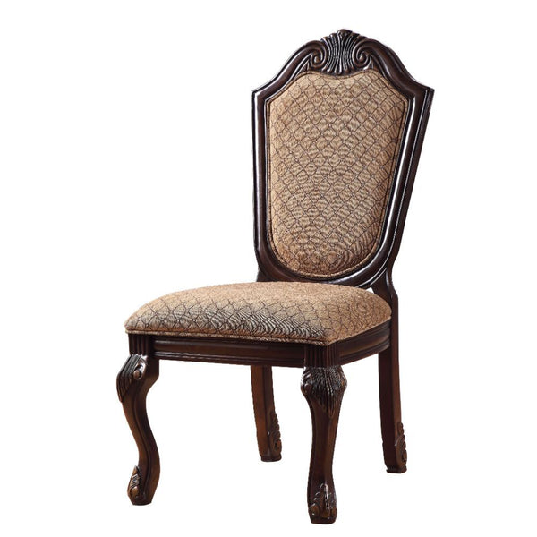 Chateau De Ville - Side Chair (Set of 2) - Fabric & Espresso
