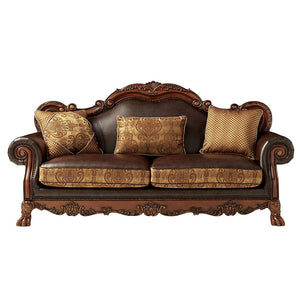  rolled arms and carefully selected upholstery in a symphony of material. This collection will be the showpiece of your living room environment.