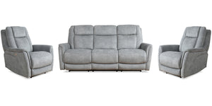 Comfort meets innovation in this inspired Power Reclining Collection. The perfect choice for creating a relaxing environment, this stylish collection features smooth motorized reclining motion and adjustable headrest at just the touch of a button. The zer
