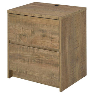 Westpark - 2-Drawer Nightstand LED Lights And USB - Mango