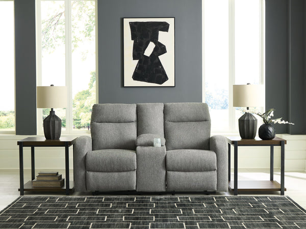  made easy. This reclining loveseat takes you back to the basics with simply stylish comfort. With an easygoing neutral hue and classic design
