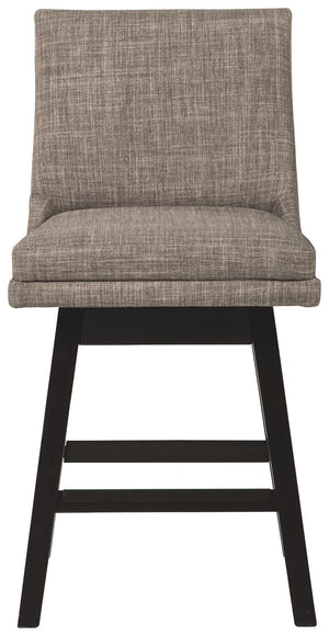 Tallenger - Light Gray - UPH Swivel Barstool (Set of 2)